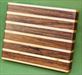 Board #986 Sandwich / Bagel Cutting Board - Zebrawood & Maple 9 x 7 1/4 x 1 1/2 - $27.99